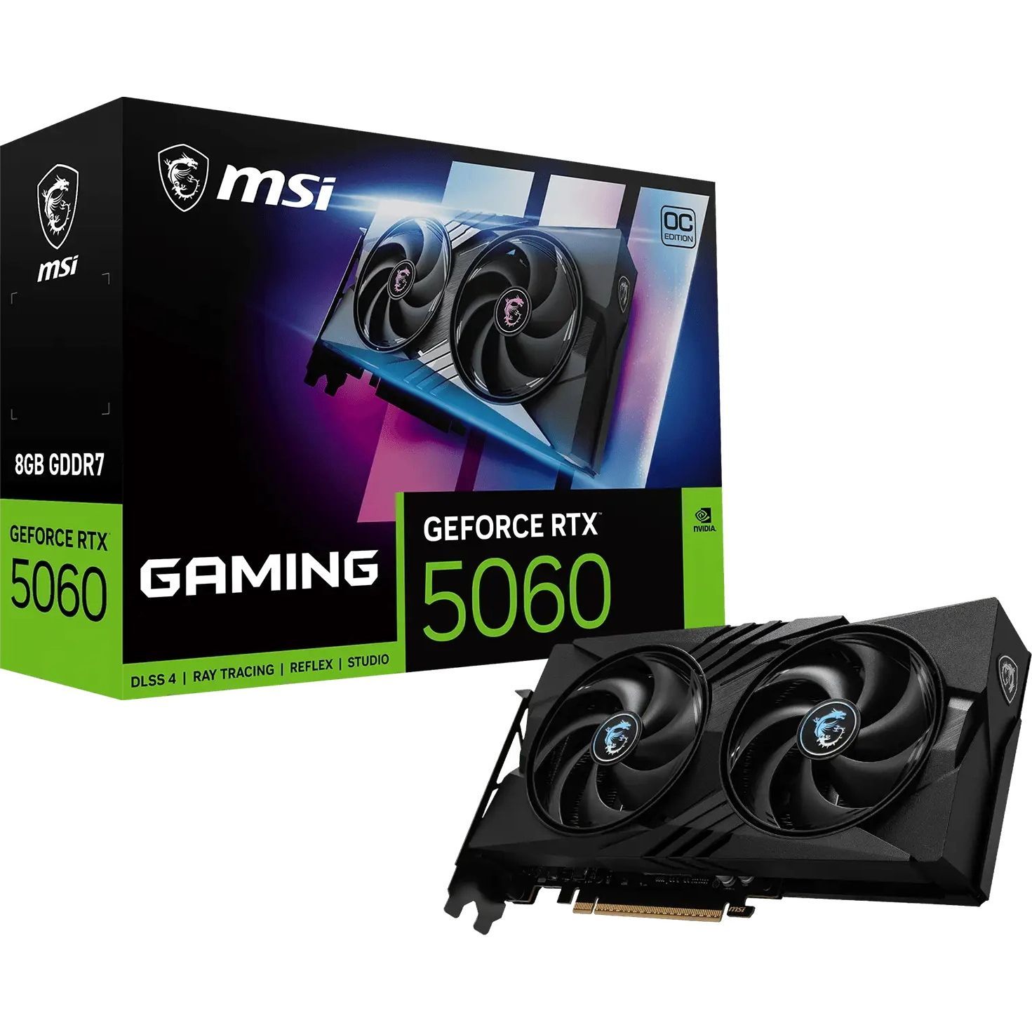 Видеокарта MSI GeForce RTX 5060 8G GAMING OC V1
