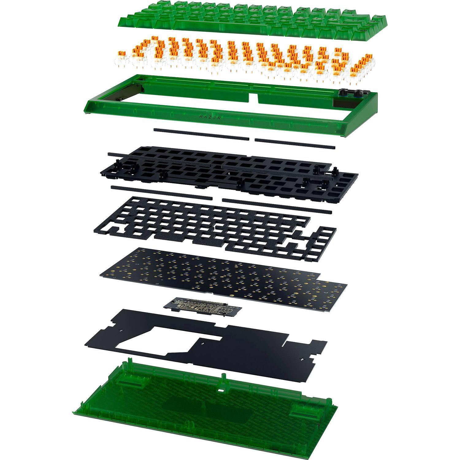 Игровая клавиатура Razer BlackWidow V4 75% - Phantom Green Ed. - US Layout Razer RZ03-05003300-R3M1