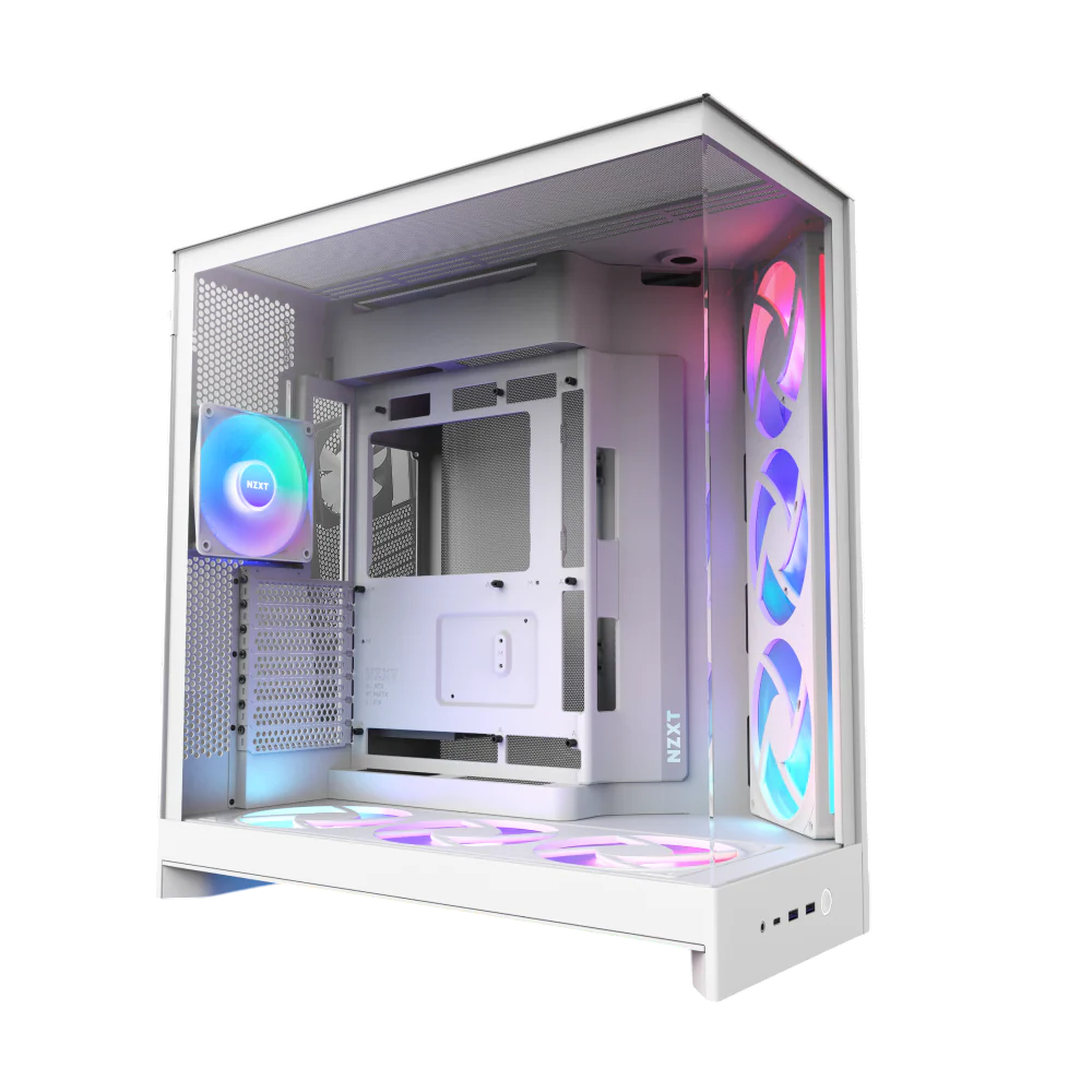 Корпус без блока питания NZXT H9 Flow RGB+ CM-H92FW-P1