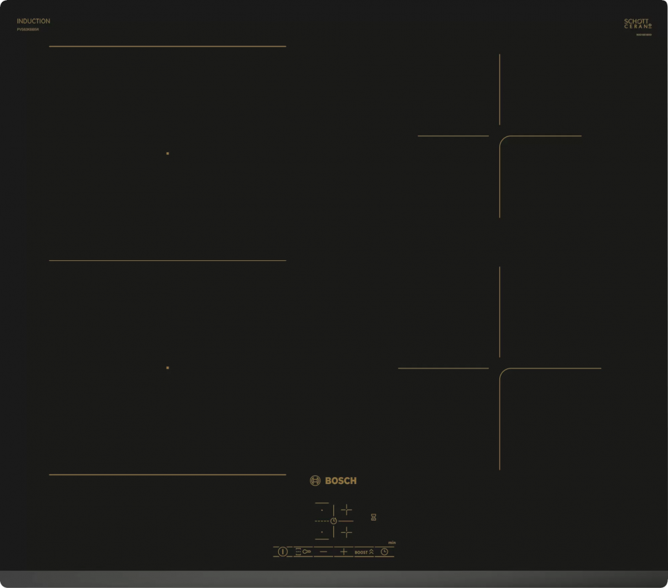Варочная поверхность Bosch PVS63KBB5R  черная индукционная [ PVS63KBB5R ]